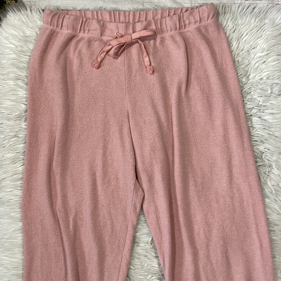 All Things Fabulous Brushed Pink Lounge Drawstring Sweatpants - Picture 8 of 9